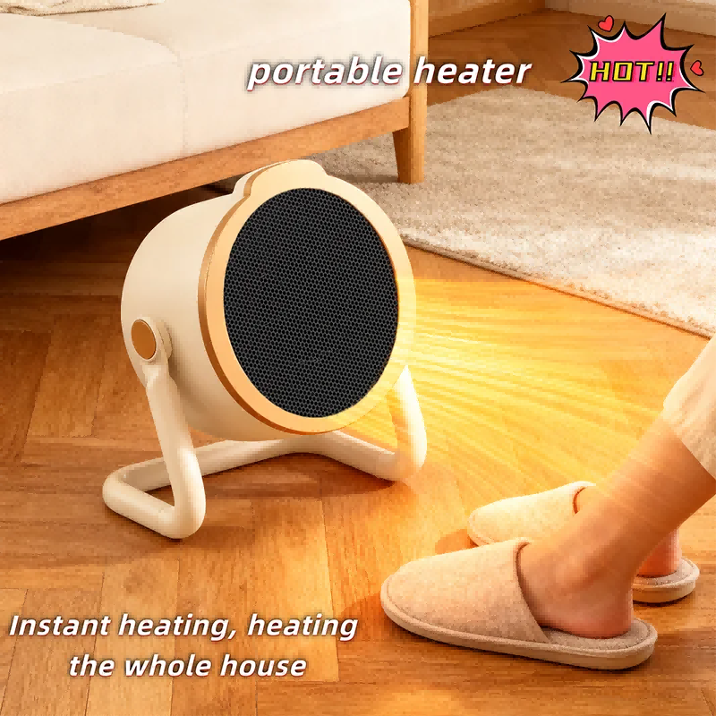 Desk heater size reference