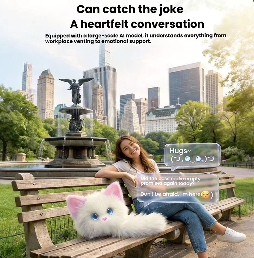 Interactive Electronic Cat Toy — Talking Plush Pet Companion