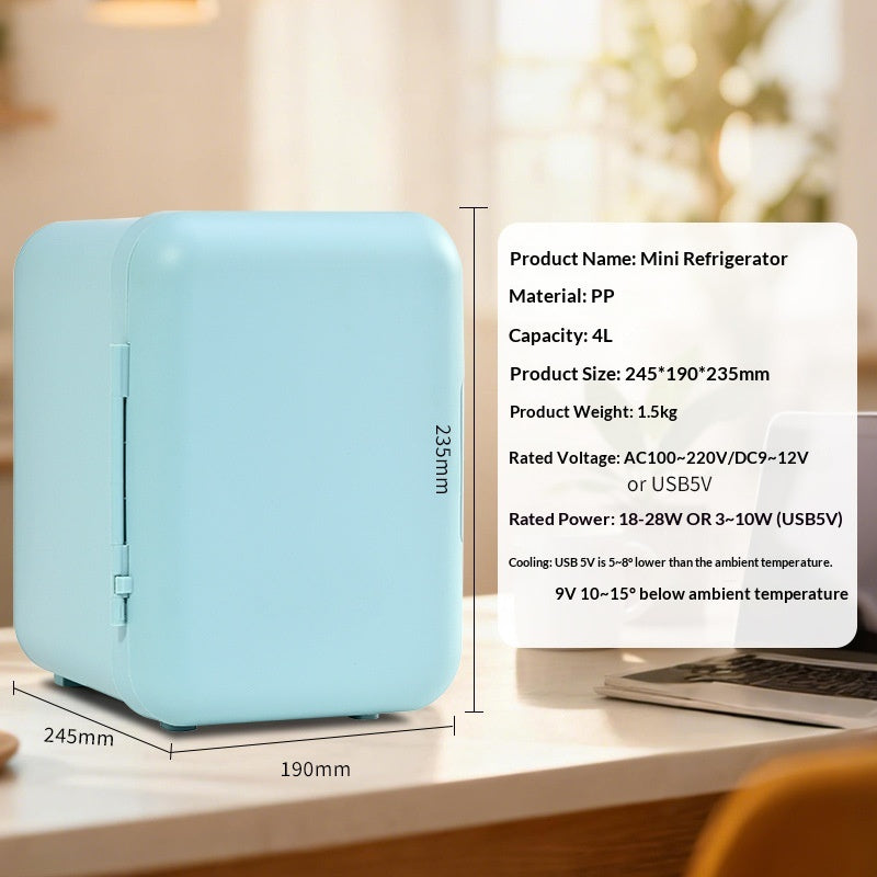Mini Car Fridge — Portable Cooler for Drinks & Skincare