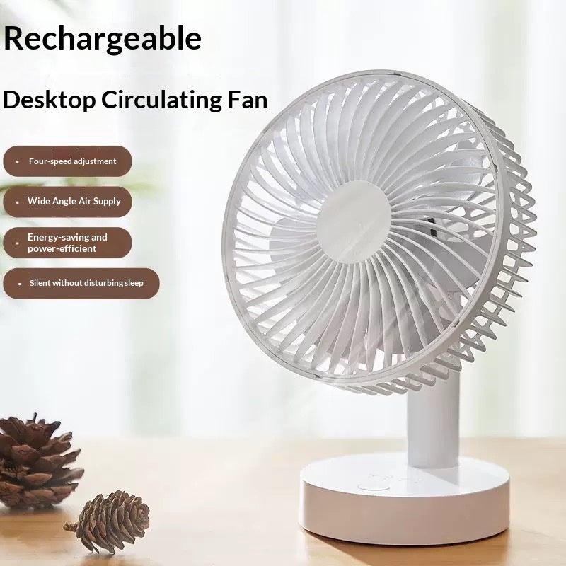 Swivel Desk Fan — Quiet Electric Fan for Office & Bedroom