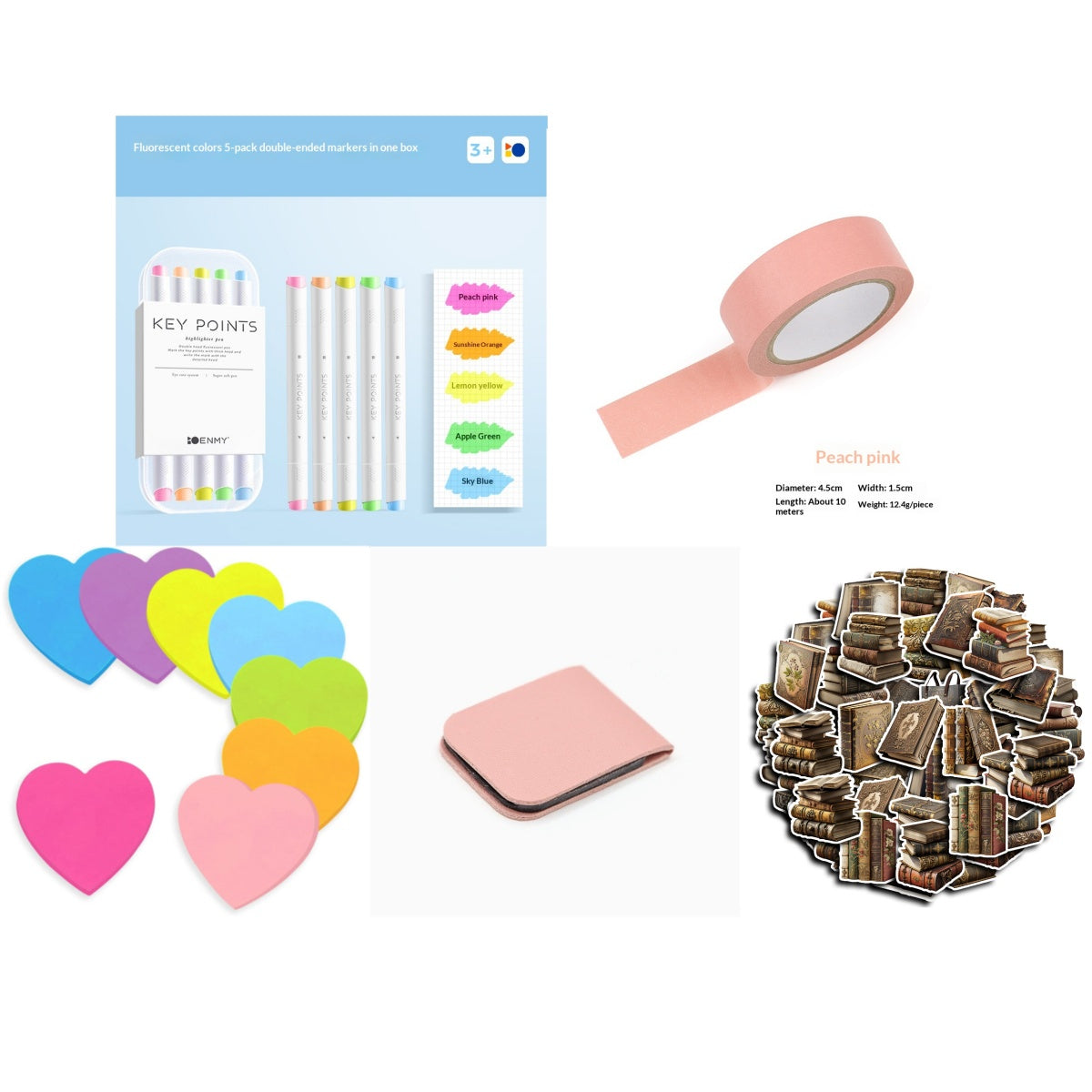 Highlighter Pen Set — Soft Pastel Colours for Study Notes