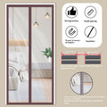Magnetic Door Curtain — Self-Adhesive Draught & Insect Screen