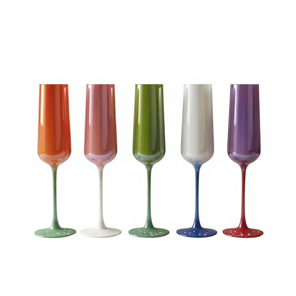 Champagne Flutes — French-Style Stemmed Sparkling Wine Glasses