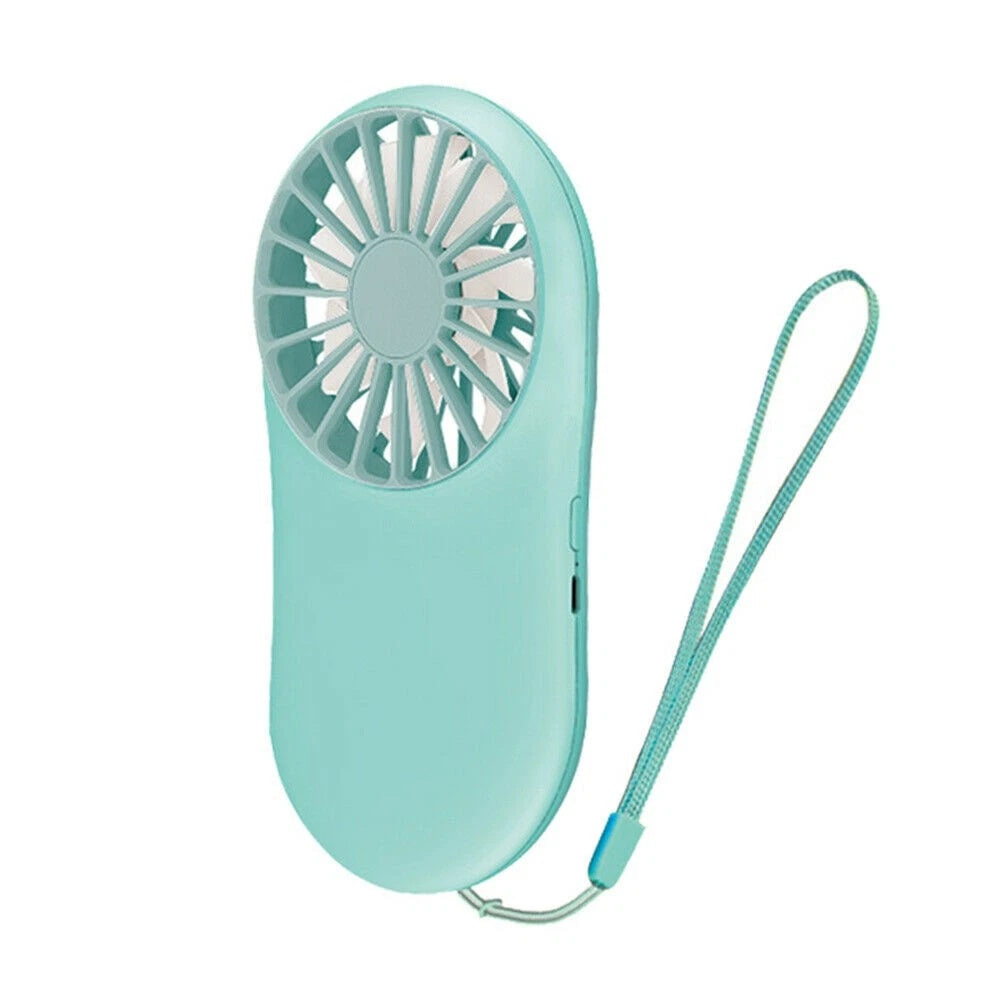 USB Rechargeable Mini Fans Hand-Held Fan Air Cooler Portable Travel 3 Speed