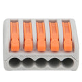 Push-Fit Wire Connectors — 50-Pack Compact Terminal Blocks