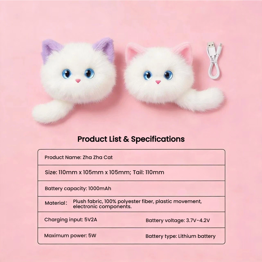 Interactive Electronic Cat Toy — Talking Plush Pet Companion