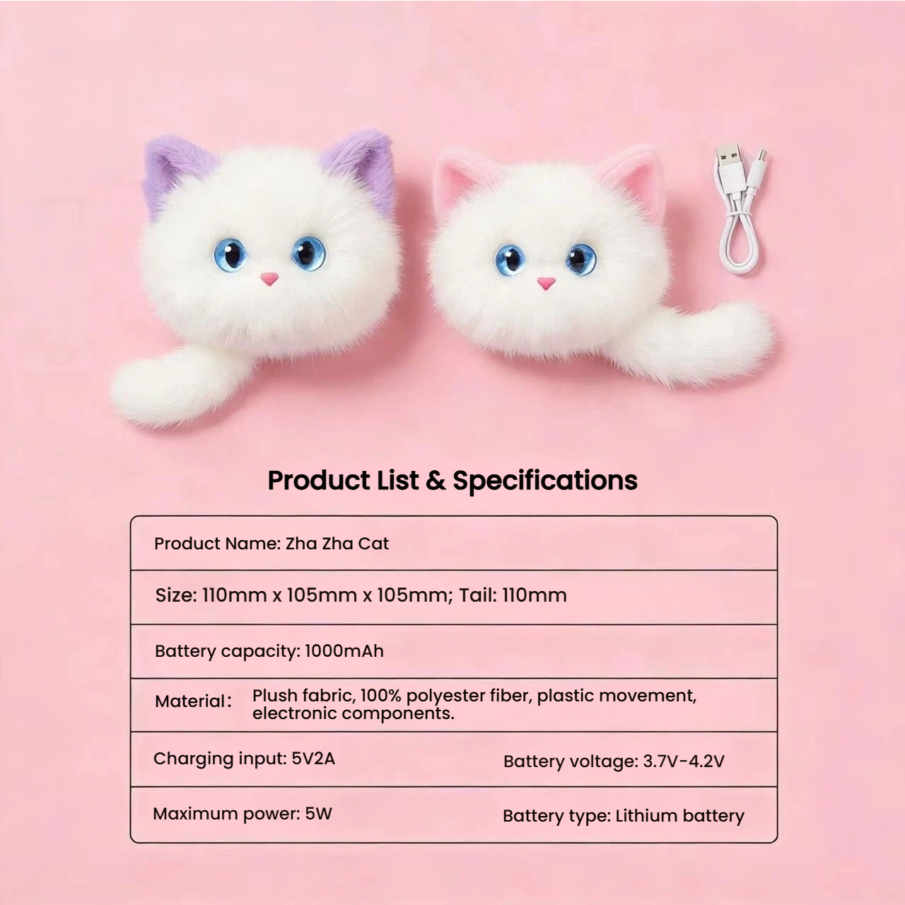 Interactive Electronic Cat Toy — Talking Plush Pet Companion