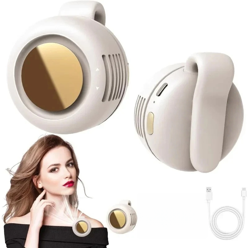 Clip-On Bladeless Fan — Silent Wearable 3-Speed Cooling