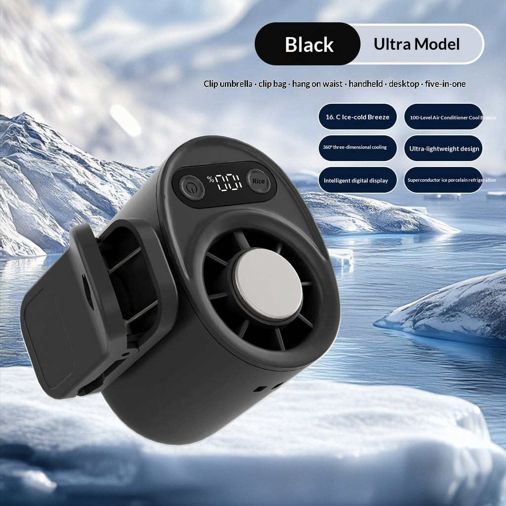 Ice-Pack Neck Fan — USB Rechargeable Semiconductor Cooling