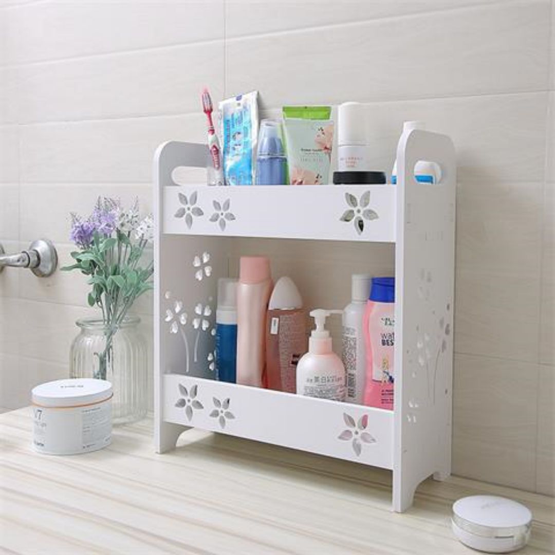 Kitchen & Bathroom Organiser Shelf — No-Drill Storage Rack