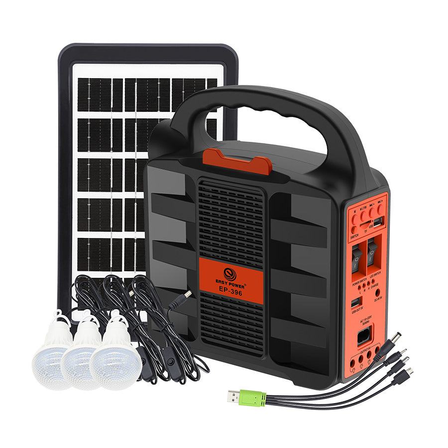 Portable Power Station — Solar-Ready with Bluetooth Speaker