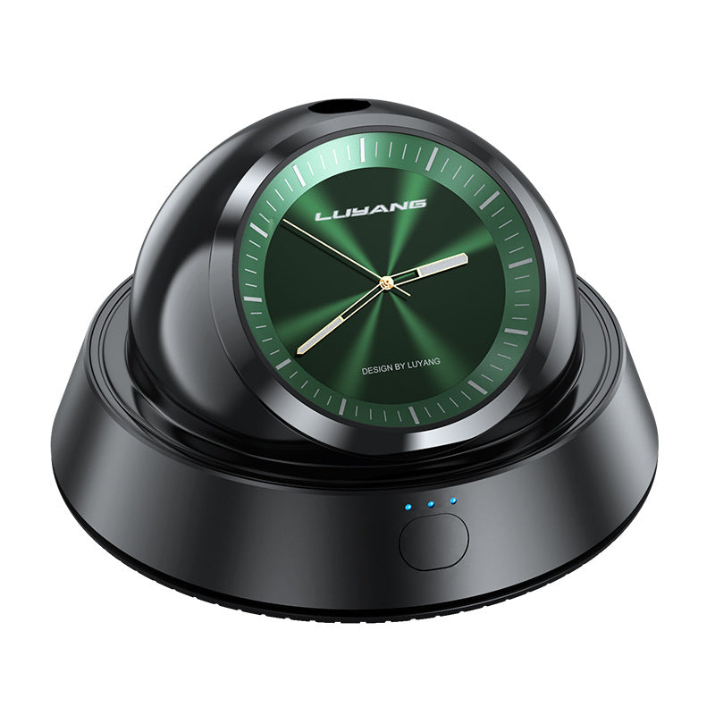 Car Clock Air Freshener — Illuminated Dashboard Diffuser