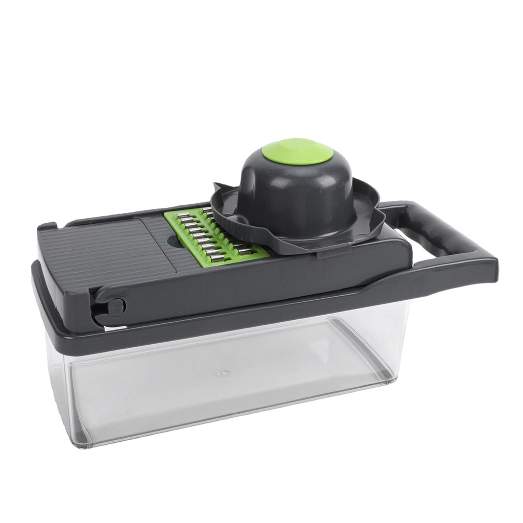 Manual Vegetable Chopper — 1.5L Container, Pull-Cord Cutter