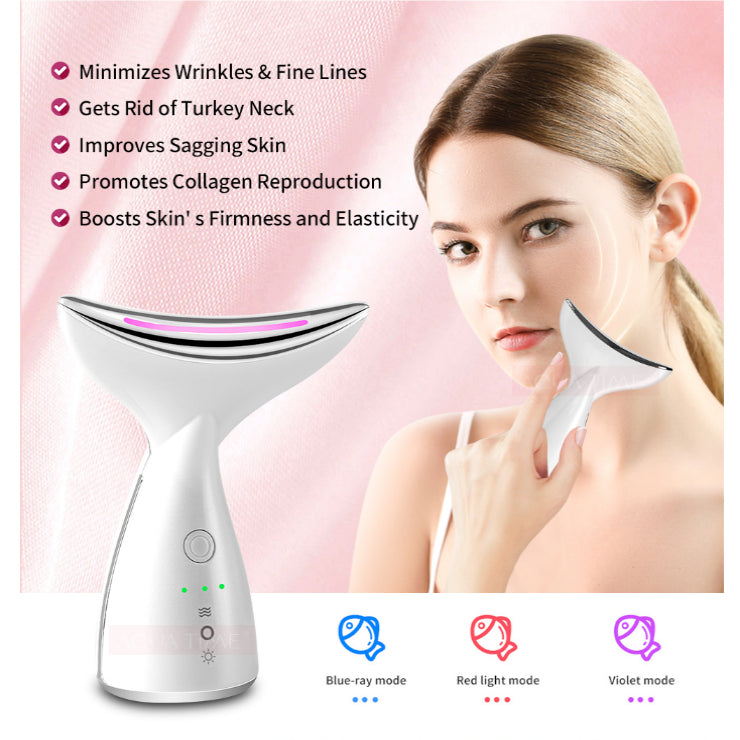 LED Photon Face & Neck Device — 3-Colour Light Therapy Skin Toning