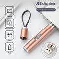 USB Rechargeable Mini Torch — Stainless Steel Pocket Flashlight