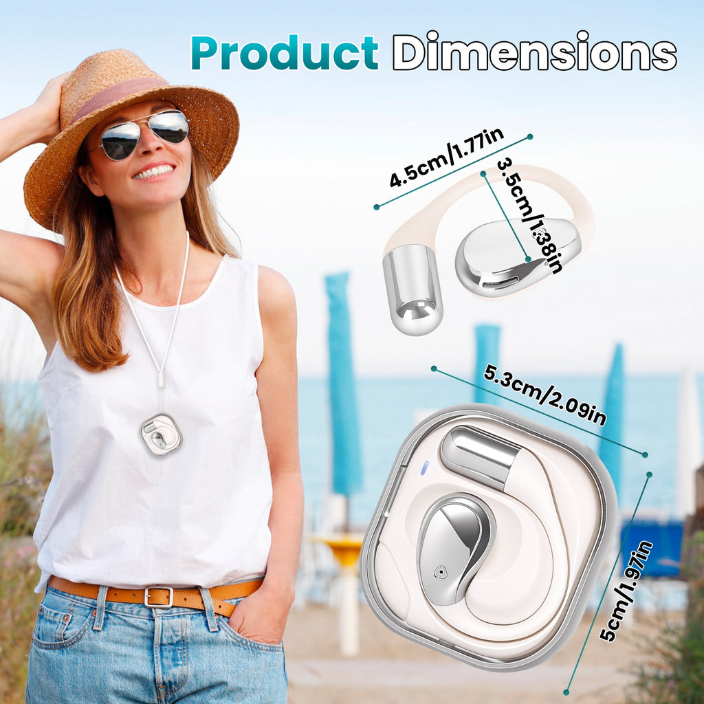 AI Translation Earbuds Pro — 165 Languages, Rotating Charging Case