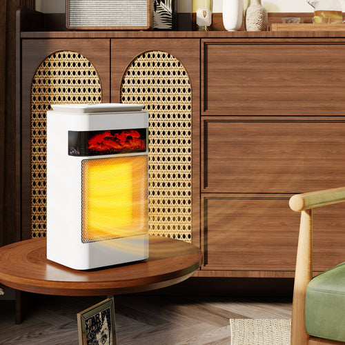 Ceramic fan heater controls and modes