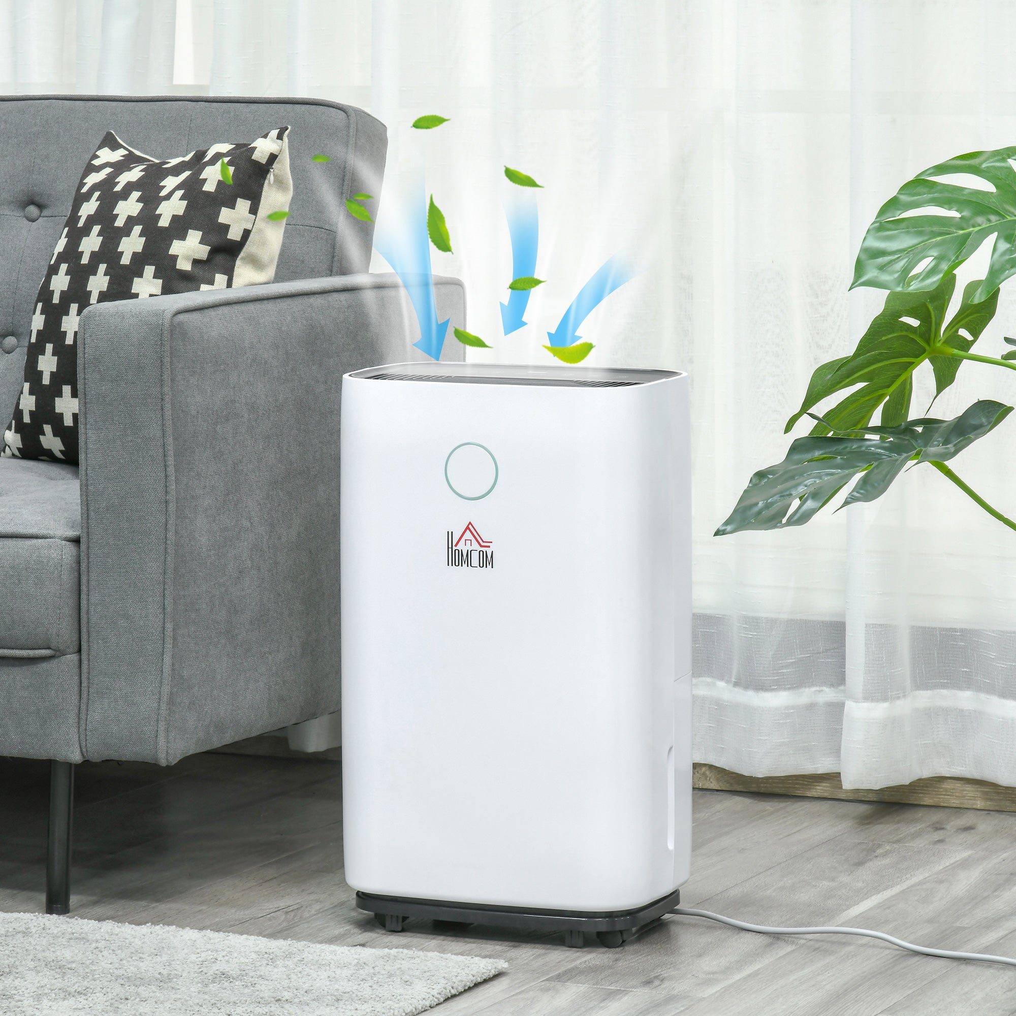 Dehumidifier in a living room