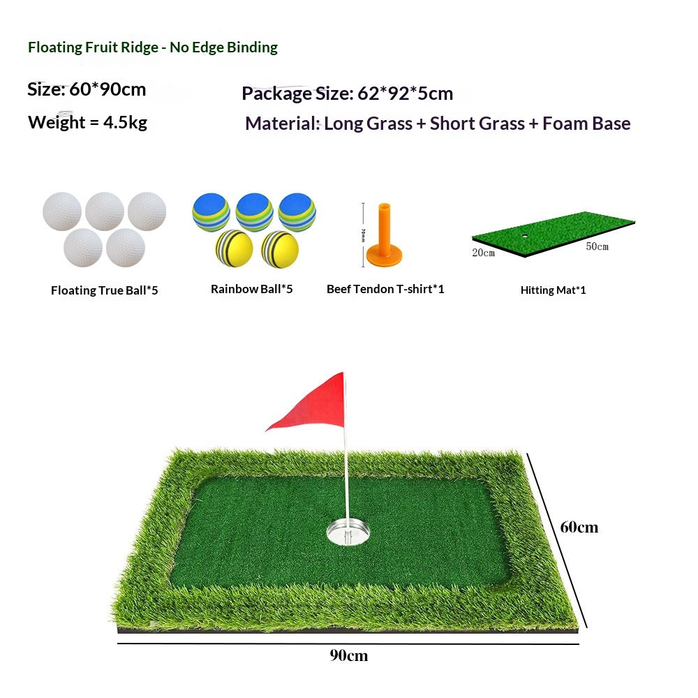 Golf Putting Practice Green — Water Hazard Training Mat