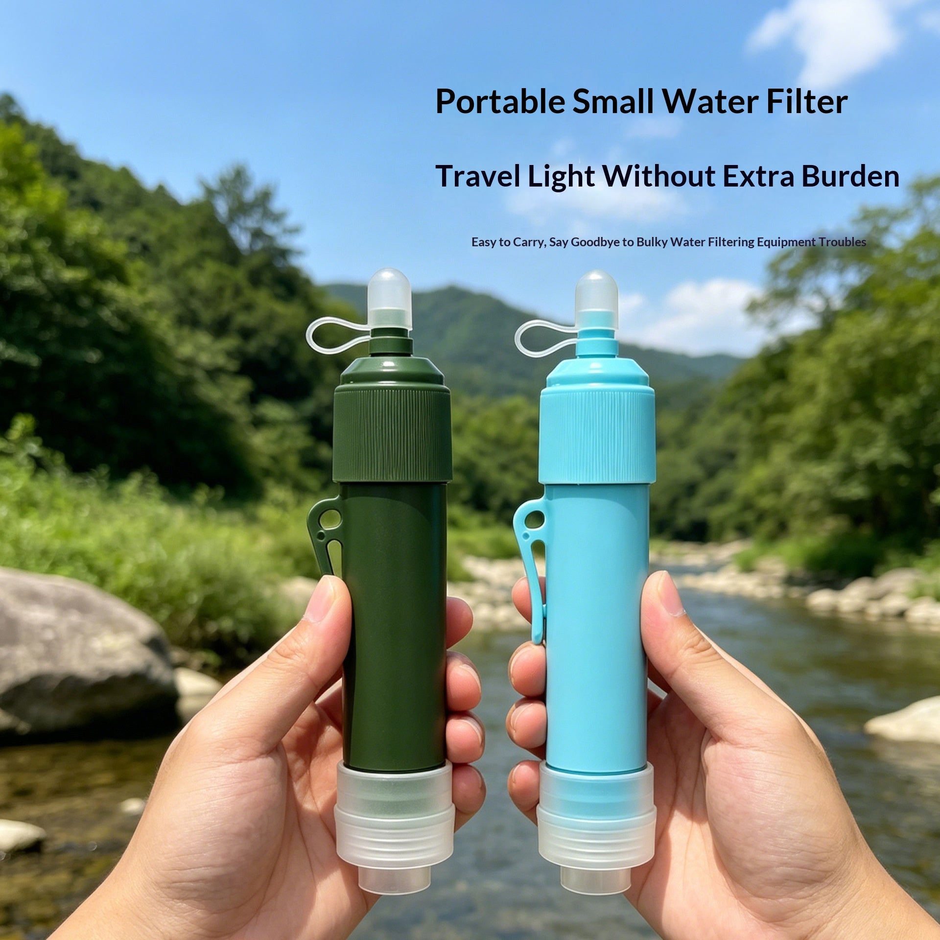 Emergency Water Filter Straw — Portable Survival Purifier