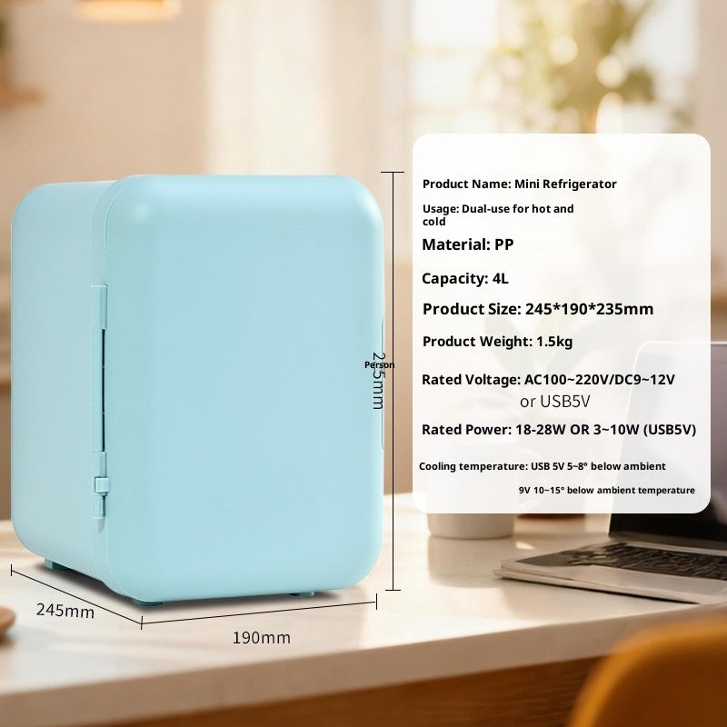 Mini Car Fridge — Portable Cooler for Drinks & Skincare