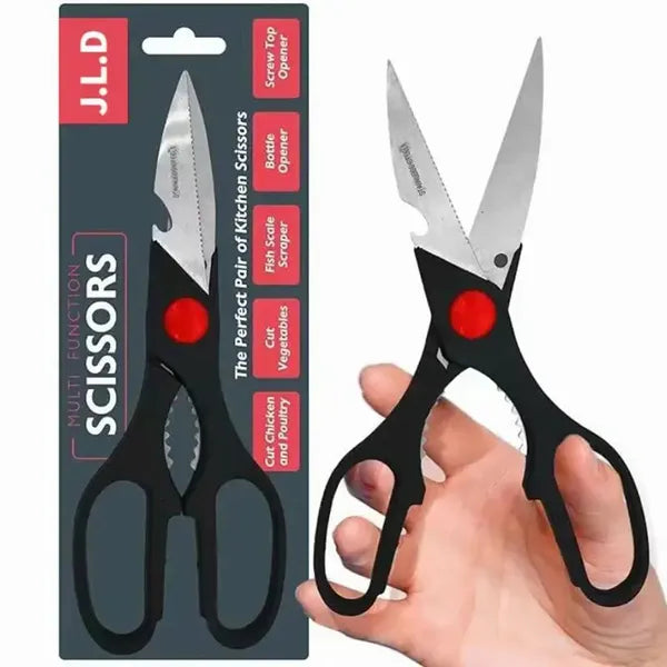 Multi-Purpose Kitchen Scissors — Nutcracker, Bottle & Can Opener