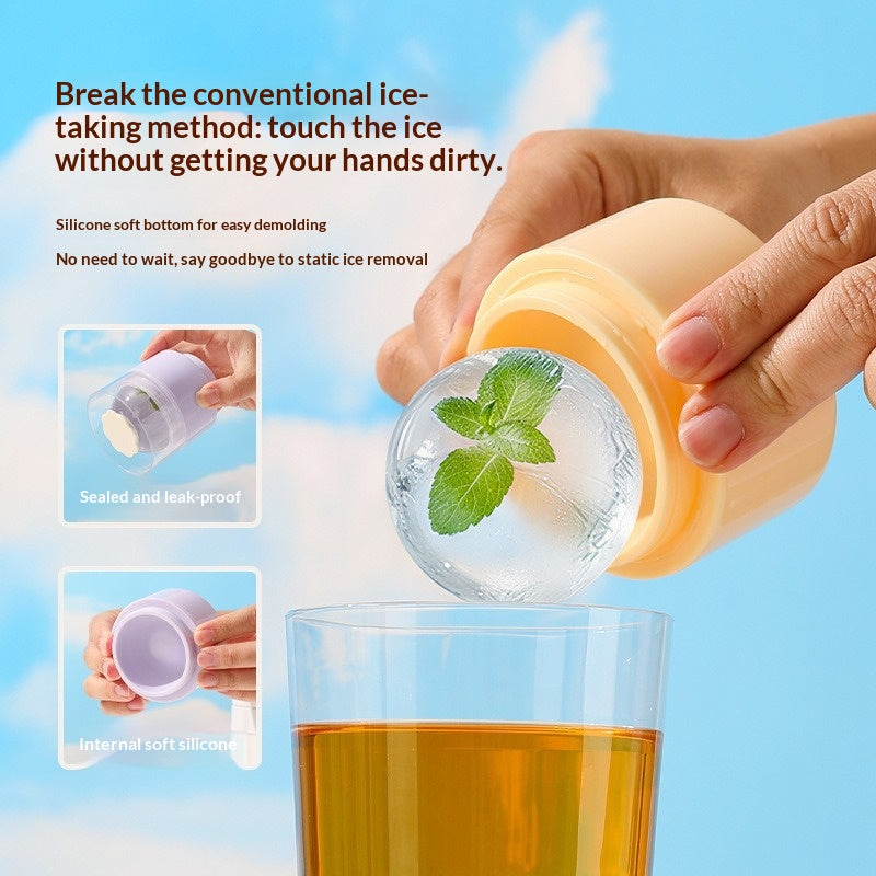 Whisky Ice Ball Mould — 6cm Leak-Proof Ice Sphere Maker