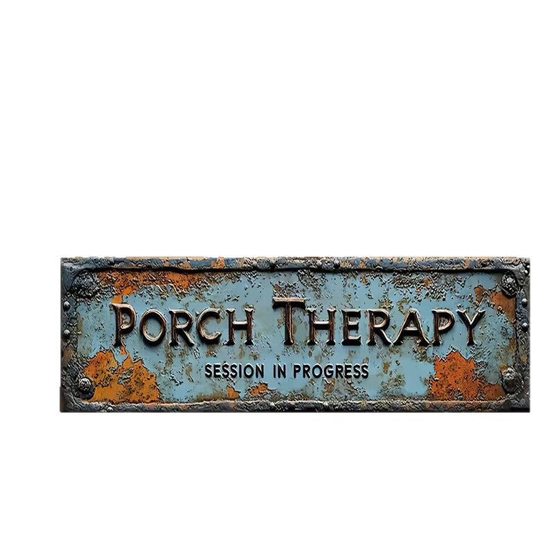 Retro Metal Wall Sign — Vintage Tin Plate Wall Art