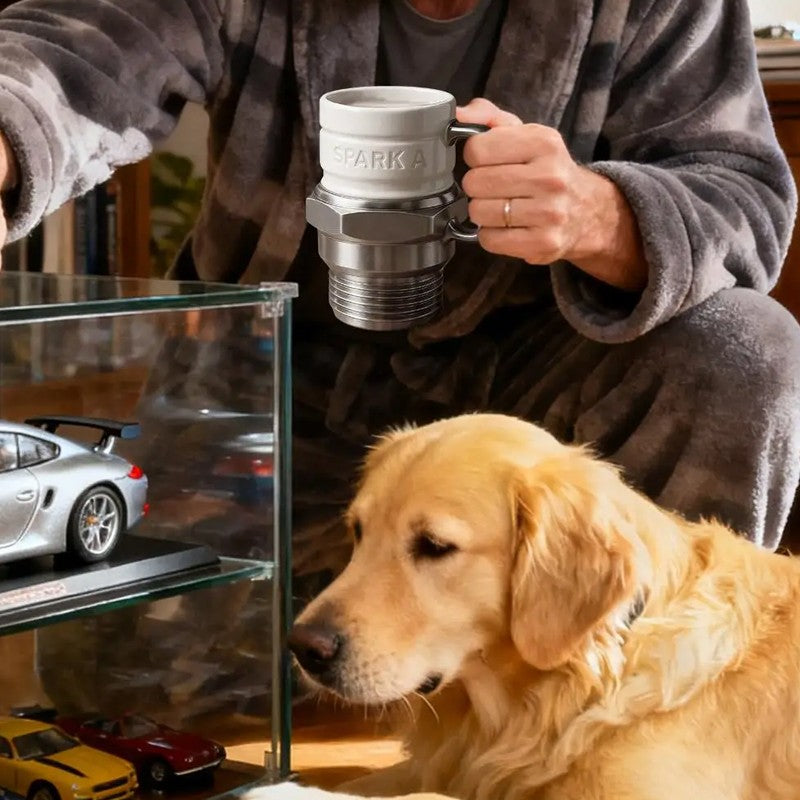 Spark Plug Mug — Novelty Coffee Mug for Car Lovers