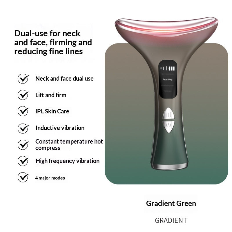 LED Neck & Chin Massage Device — Rechargeable Toning Tool