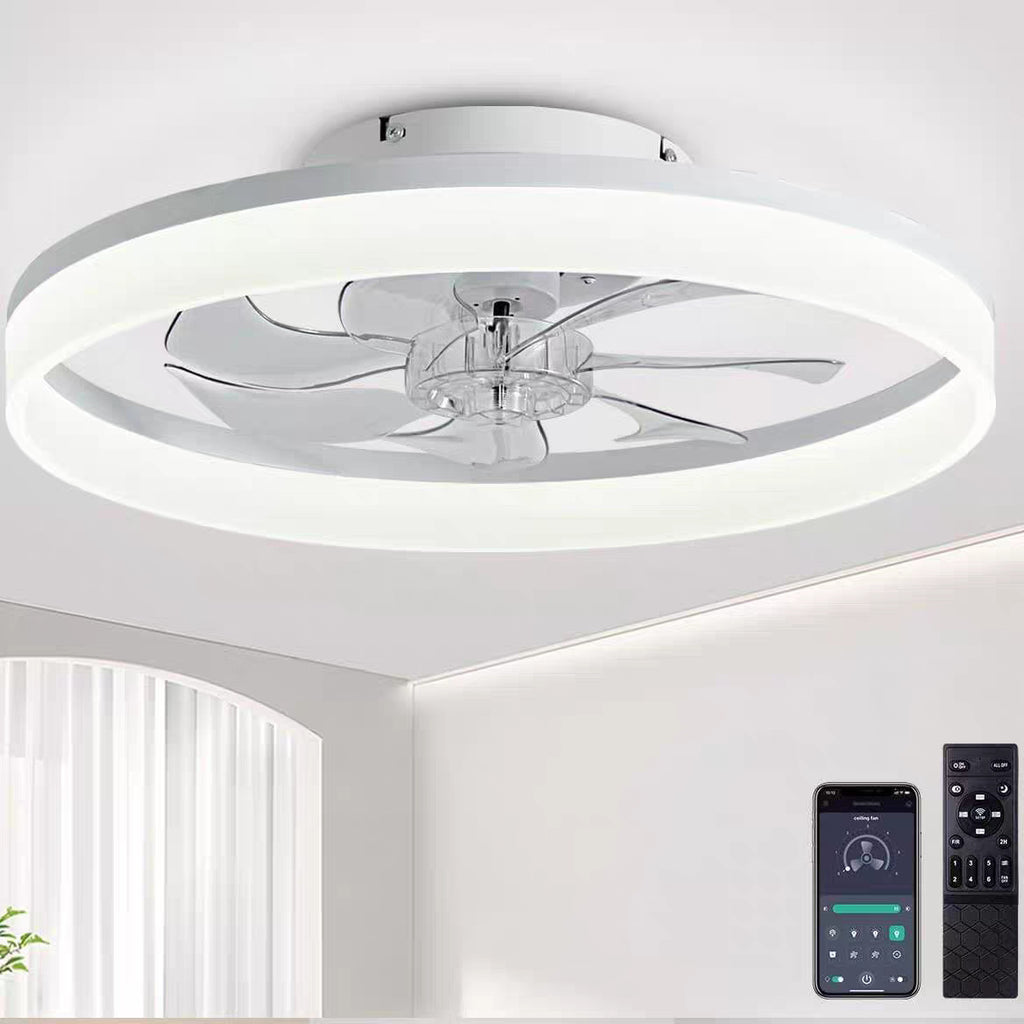 Ceiling Fan Light — Nordic Smart Fan with LED Lighting